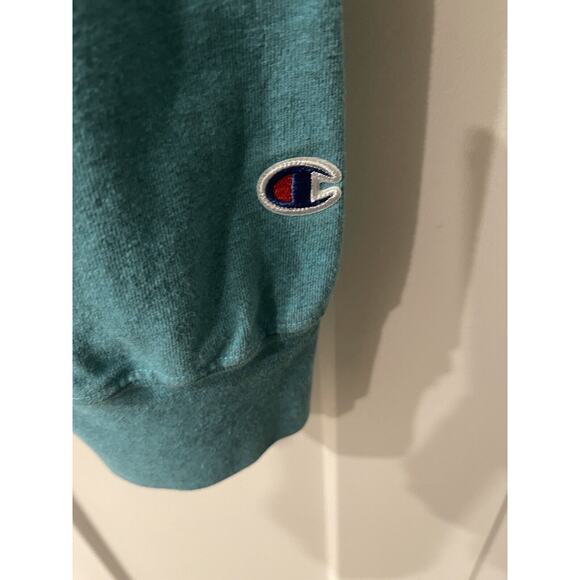 Champion men’s 2XL teal pullover hoodie lightweight - Picture 5 of 6